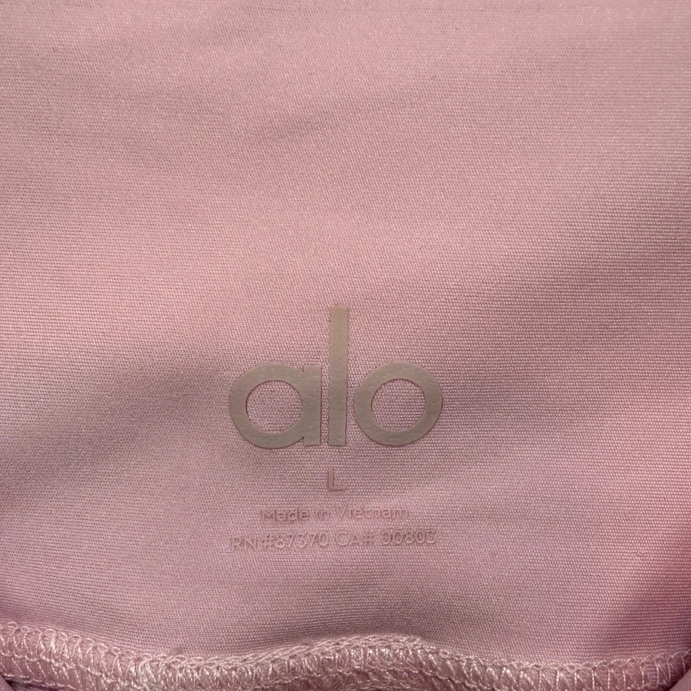 Alo Yoga 7/8 High Waist Airlift‎ Leggings Womens Large Sweet Pink Smoothing NEW